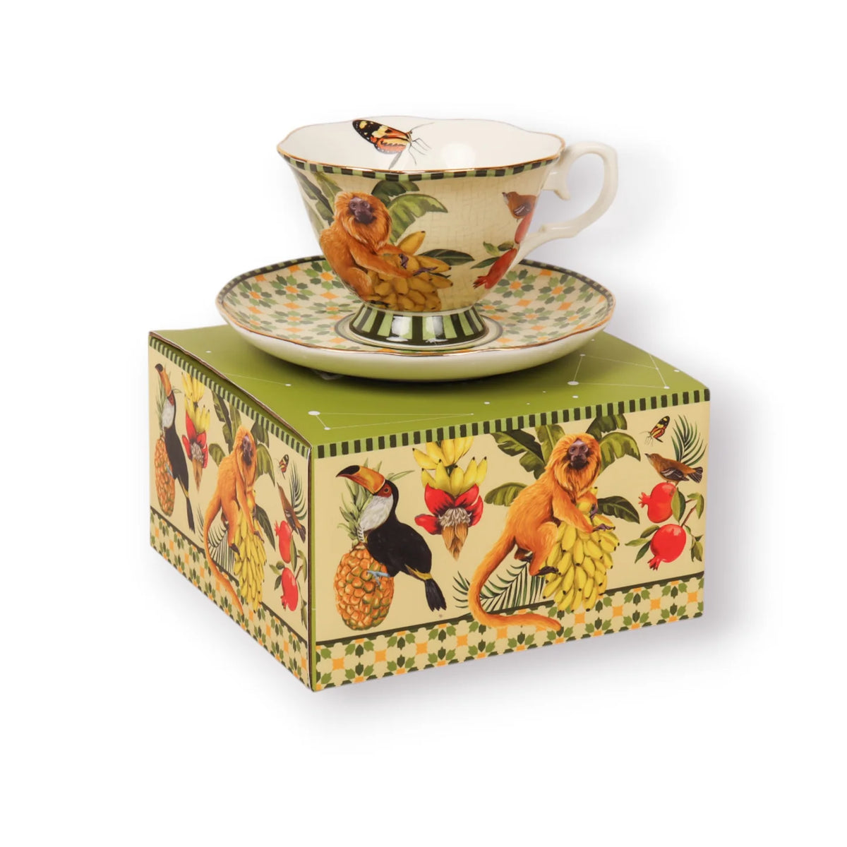 Tea Cup and Saucer Brazilian Summer