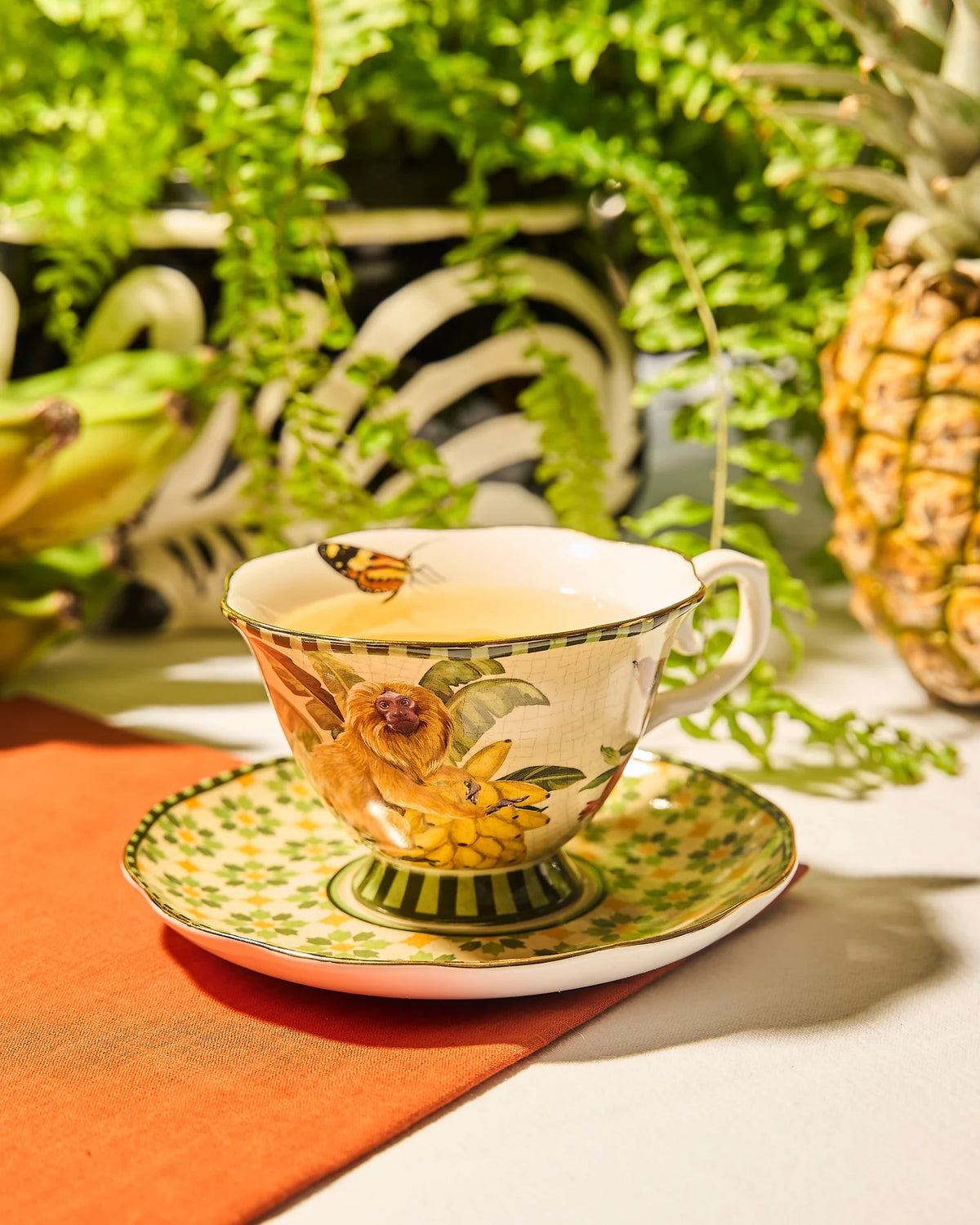 Tea Cup and Saucer Brazilian Summer