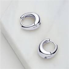 Steph Hoop Medium Silver 6663