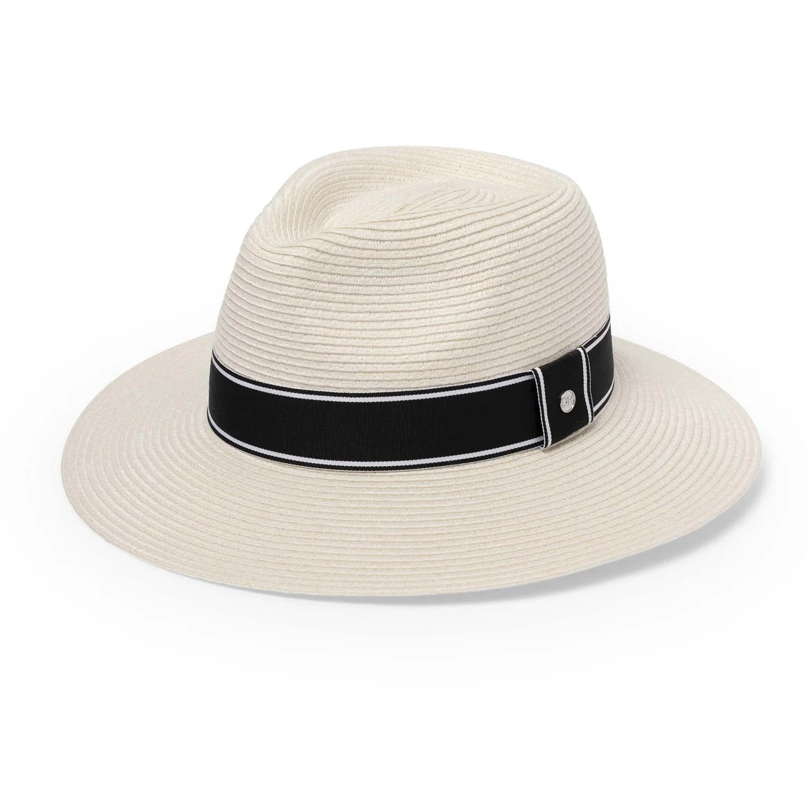 DH038 Ivory/Black Chicago Golf Fedora M/L 58cm