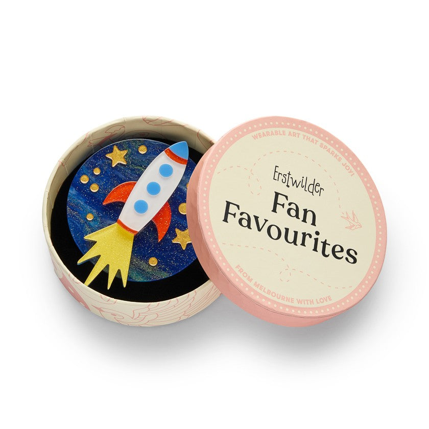 Erstwilder Blast Off! Brooch