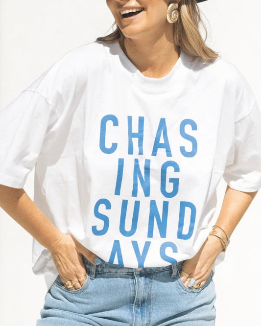 Chasing Sundays The Moment Tee - Blue
