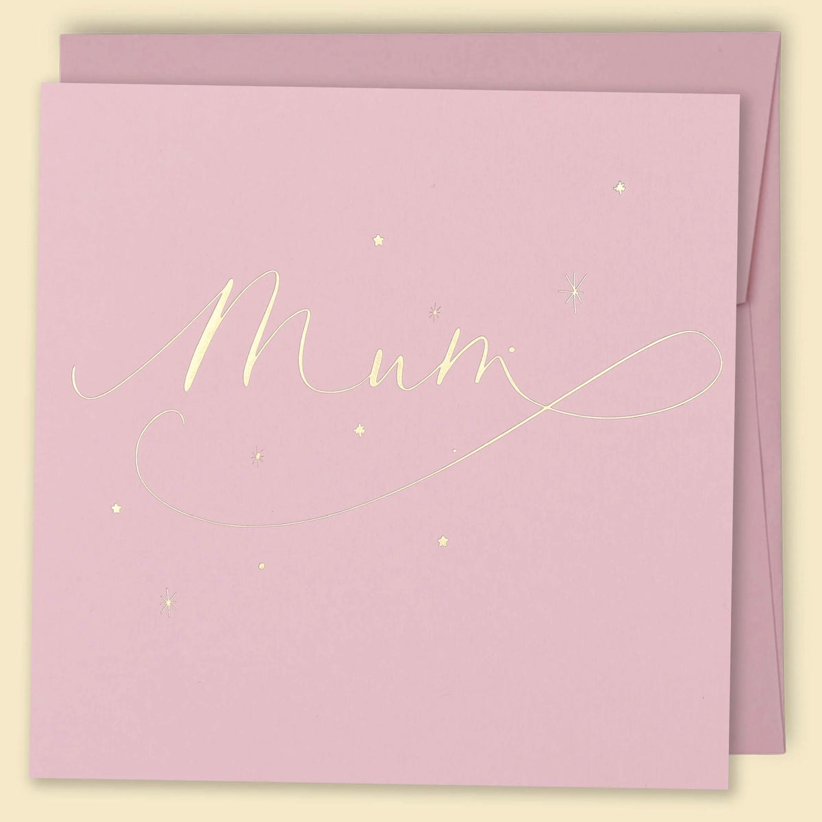 Pink Mum Constellations Greeting Card