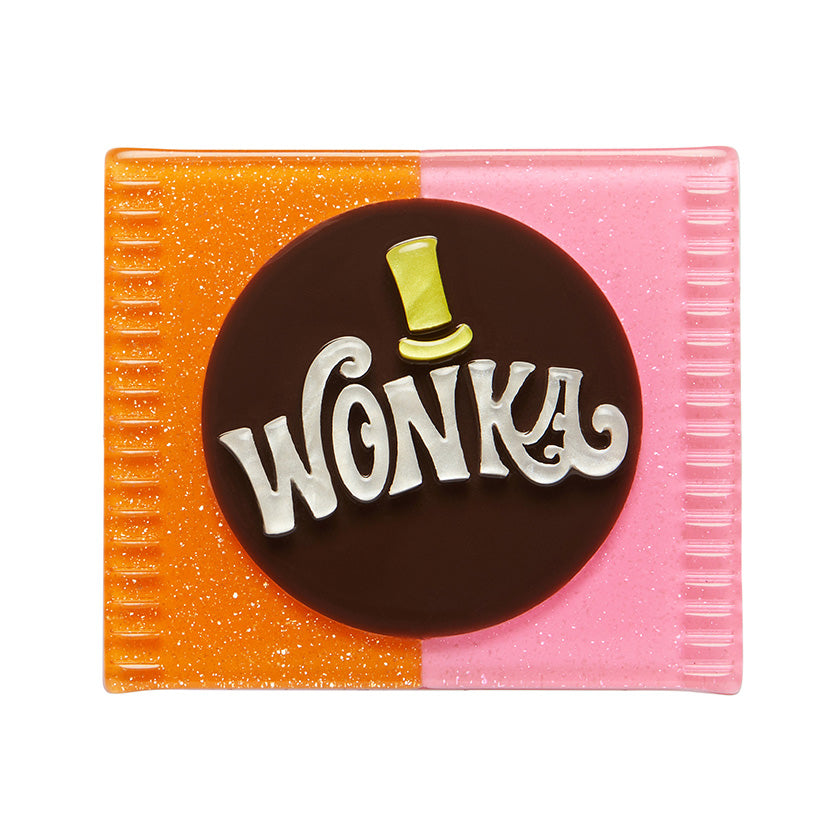 Willy Wonka Tafel Schokoladenbrosche