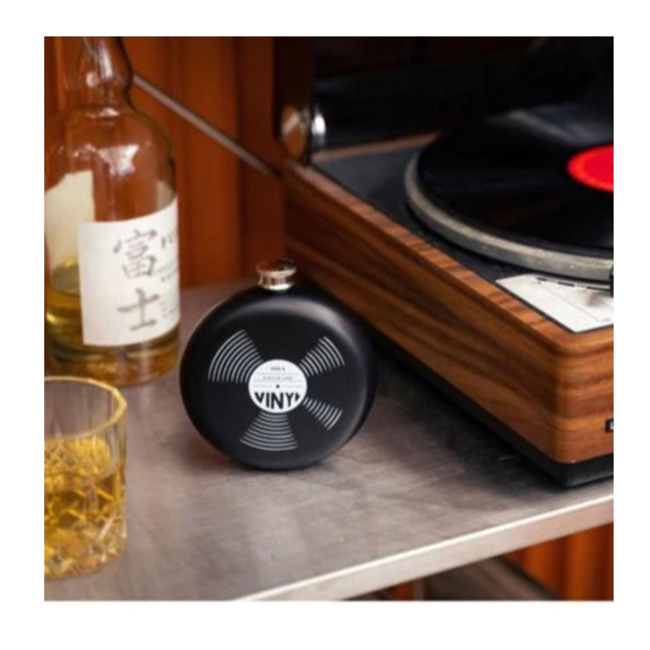 Record Hip Flask