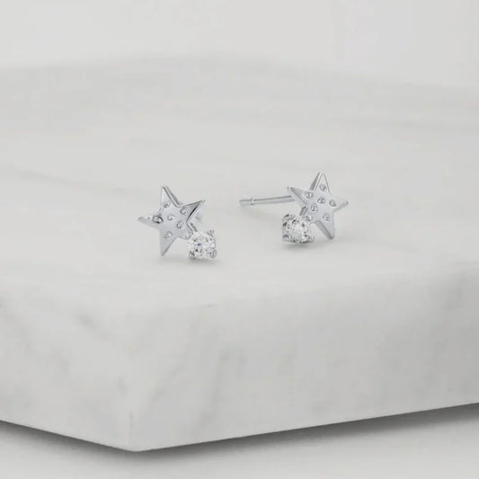 Sophia Stud Earrings Silver 6962