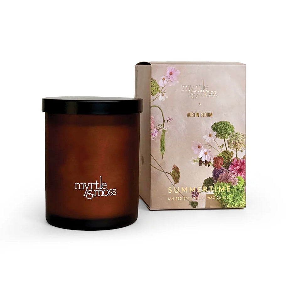 Myrtle and Moss x Austin Bloom Summertime Soy Wax Candle