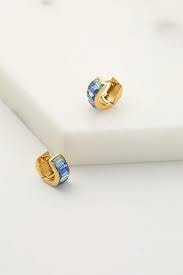 Kira Huggie Sapphire Earrings