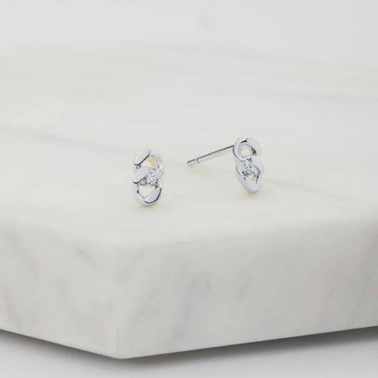 Grace Stud Earrings Silver 6966