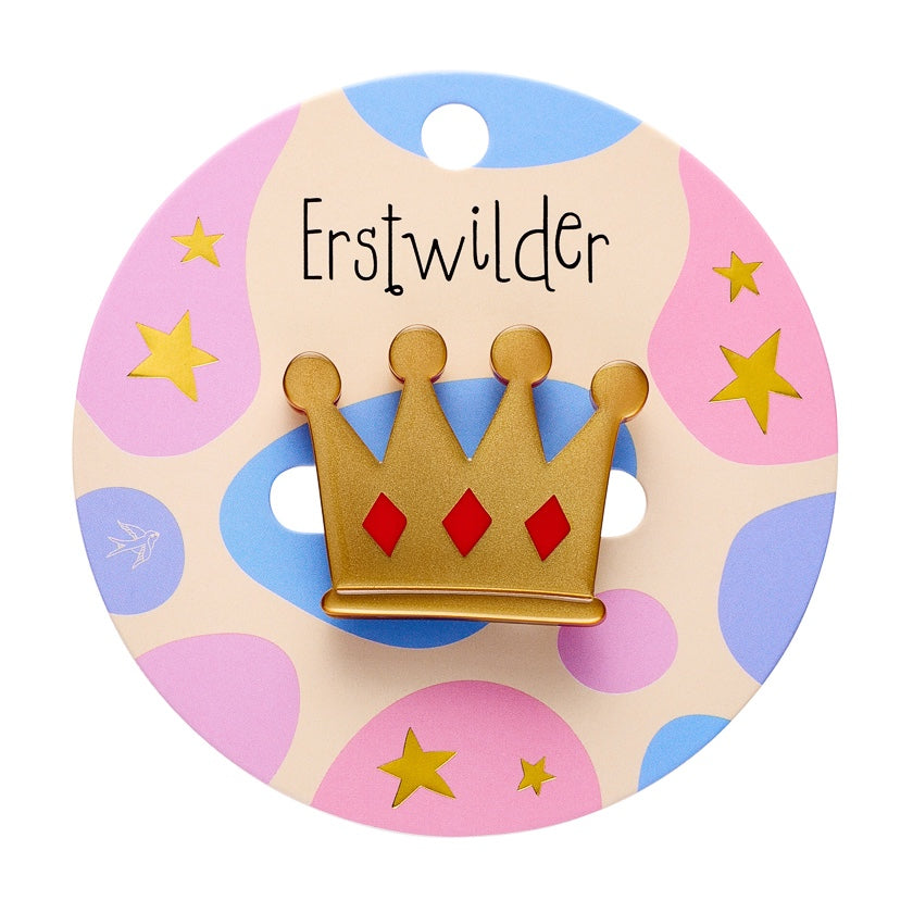Erstwilder x Pete Cromer Crown Simplified Mini-Brosche