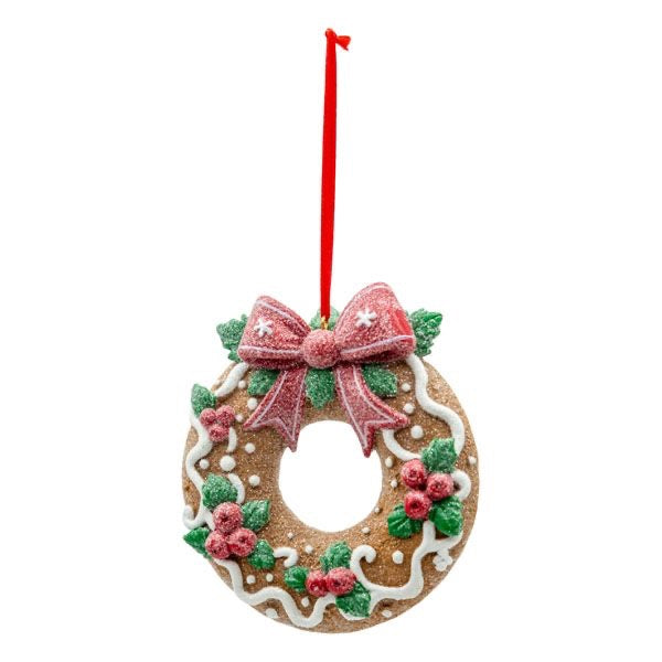 GINGERBREAD WREATH ORN