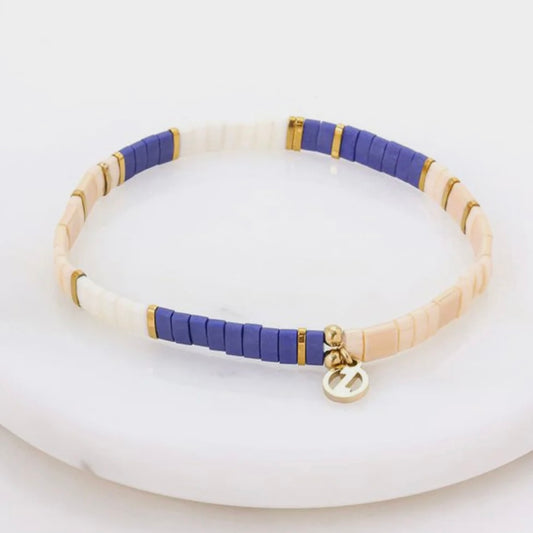 Tile Bracelet Pacific/Gold