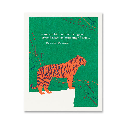 You Are Like No Other Being Created - Postively Green Birthday Card 6869