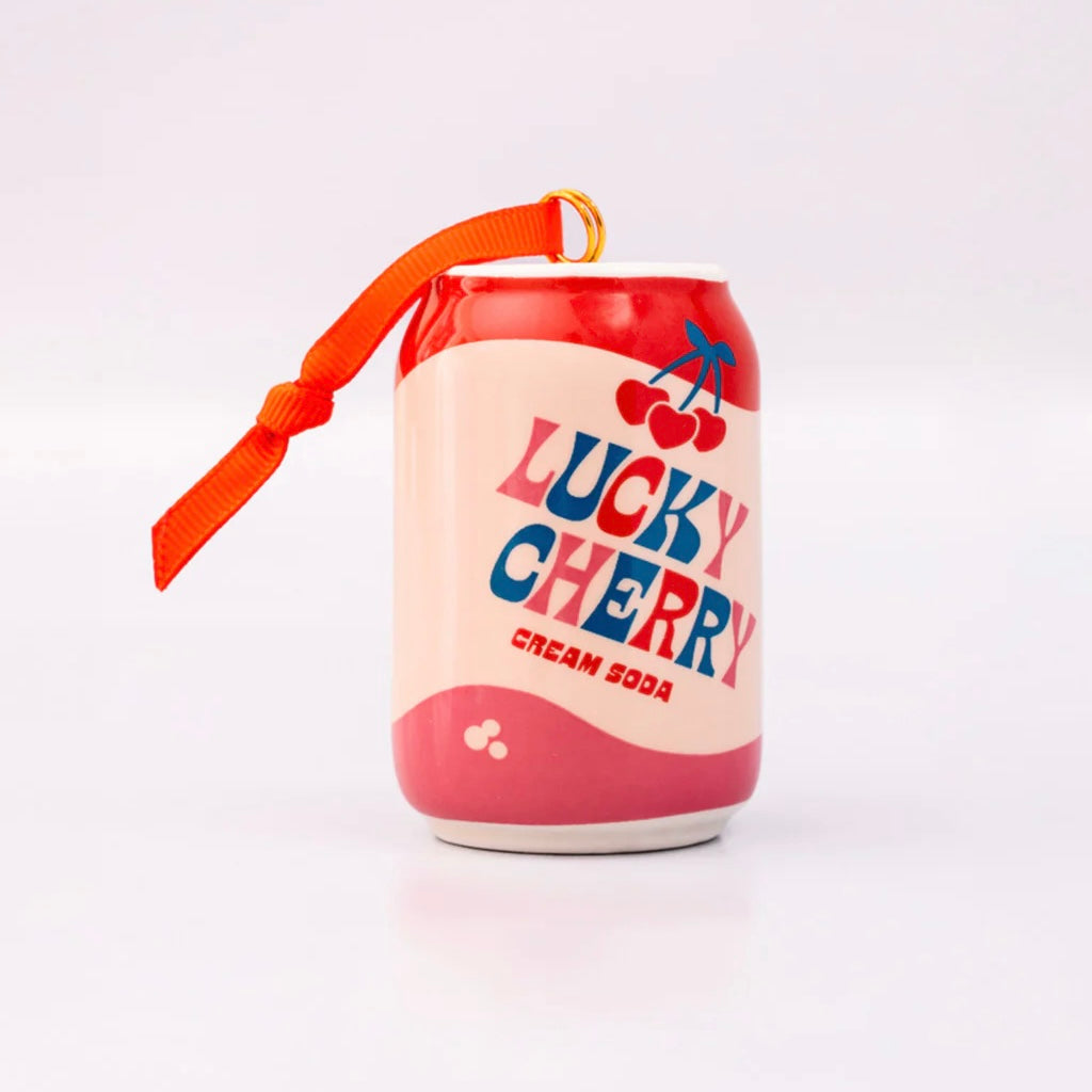 ban.do Lucky Cherry Soda Ornament