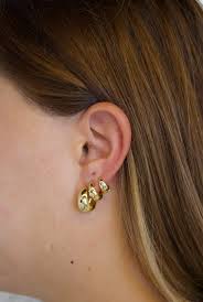 Steph Hoop Medium Gold 6661