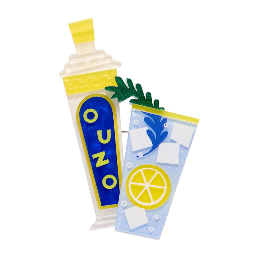 Opa! Ouzo Brosche