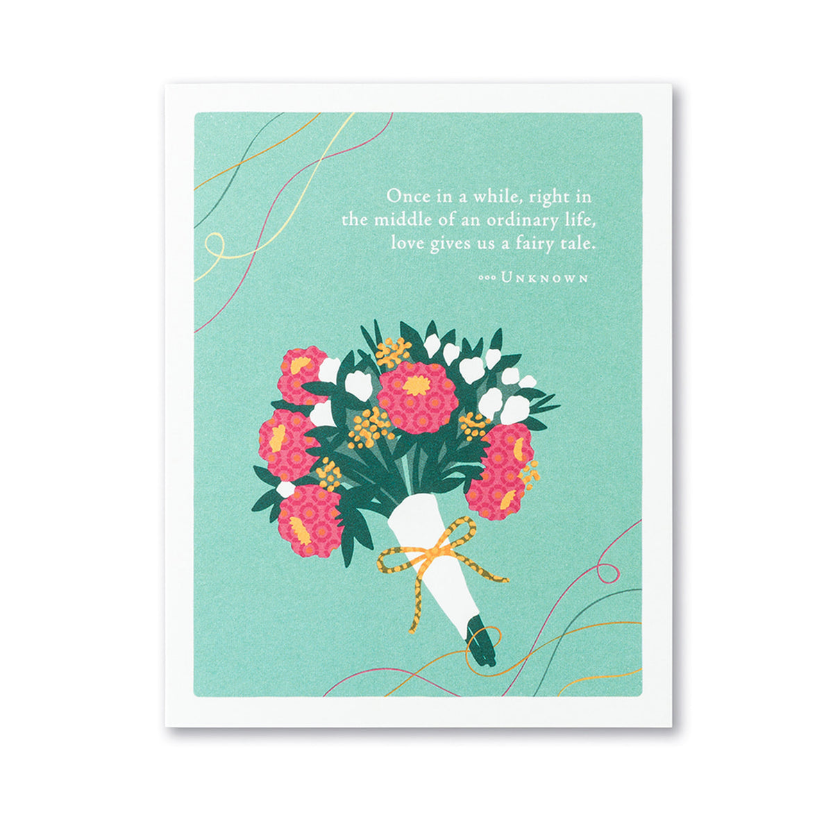 Once In a While - Postively Green Wedding Card 6535