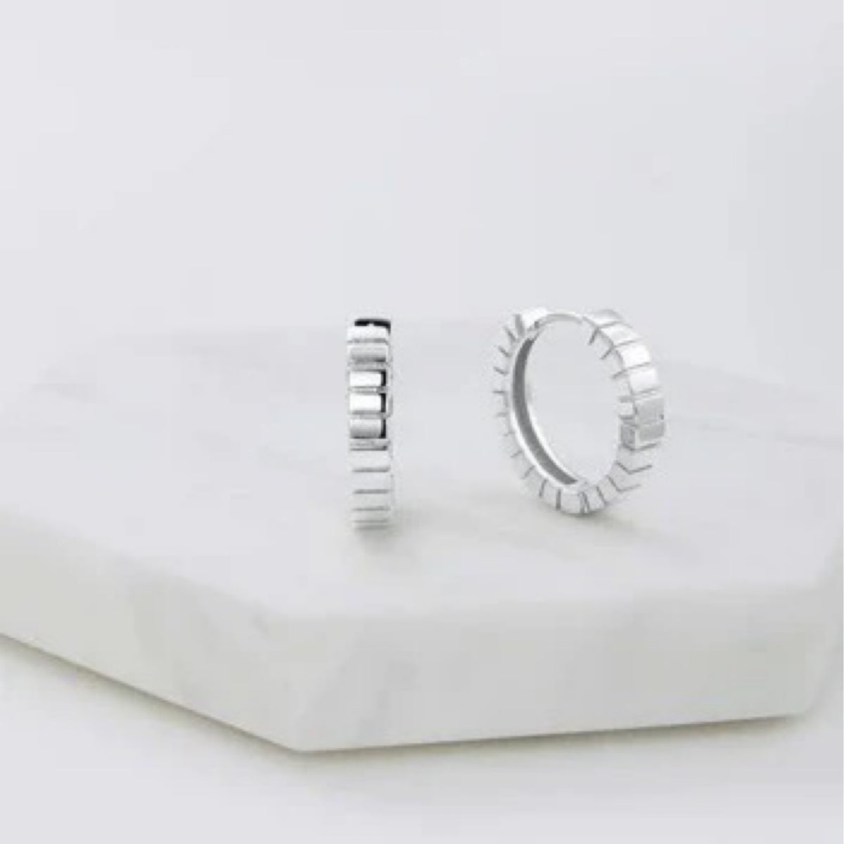 Willow Hoop Earrings Silver 7112