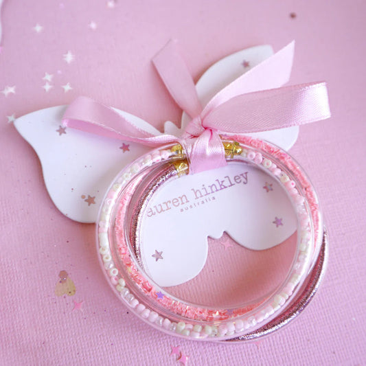 Lauren Hinkley Pink Glitter Bracelets