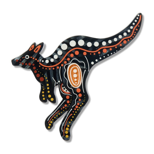Brooke Sutton Matjumpa Ritjinguthina (Kangaroo) Brooch