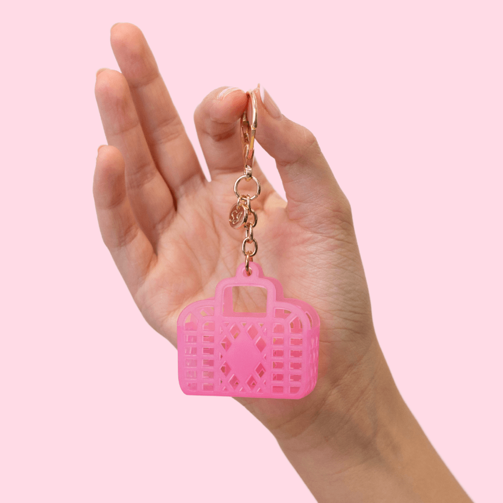 Sunjellies - Retro Itty Bitty Bag Charm - Neon Pink