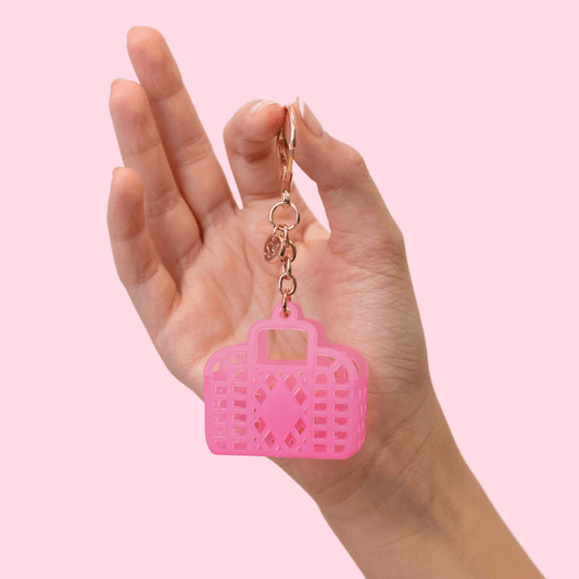 Sunjellies - Retro Itty Bitty Bag Charm - Neon Pink