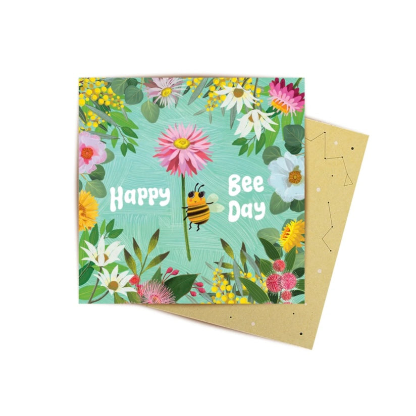 Happy Bee Day Mini Card MC-DH07