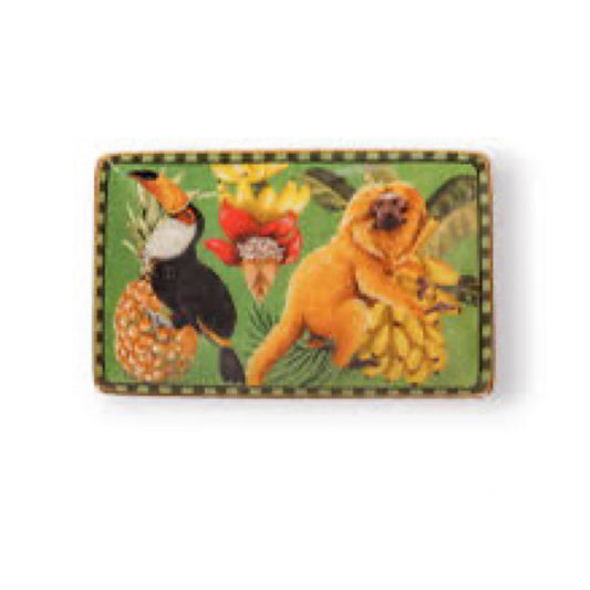 Rectangle Trinket Tray Brazilian Summer Monkey