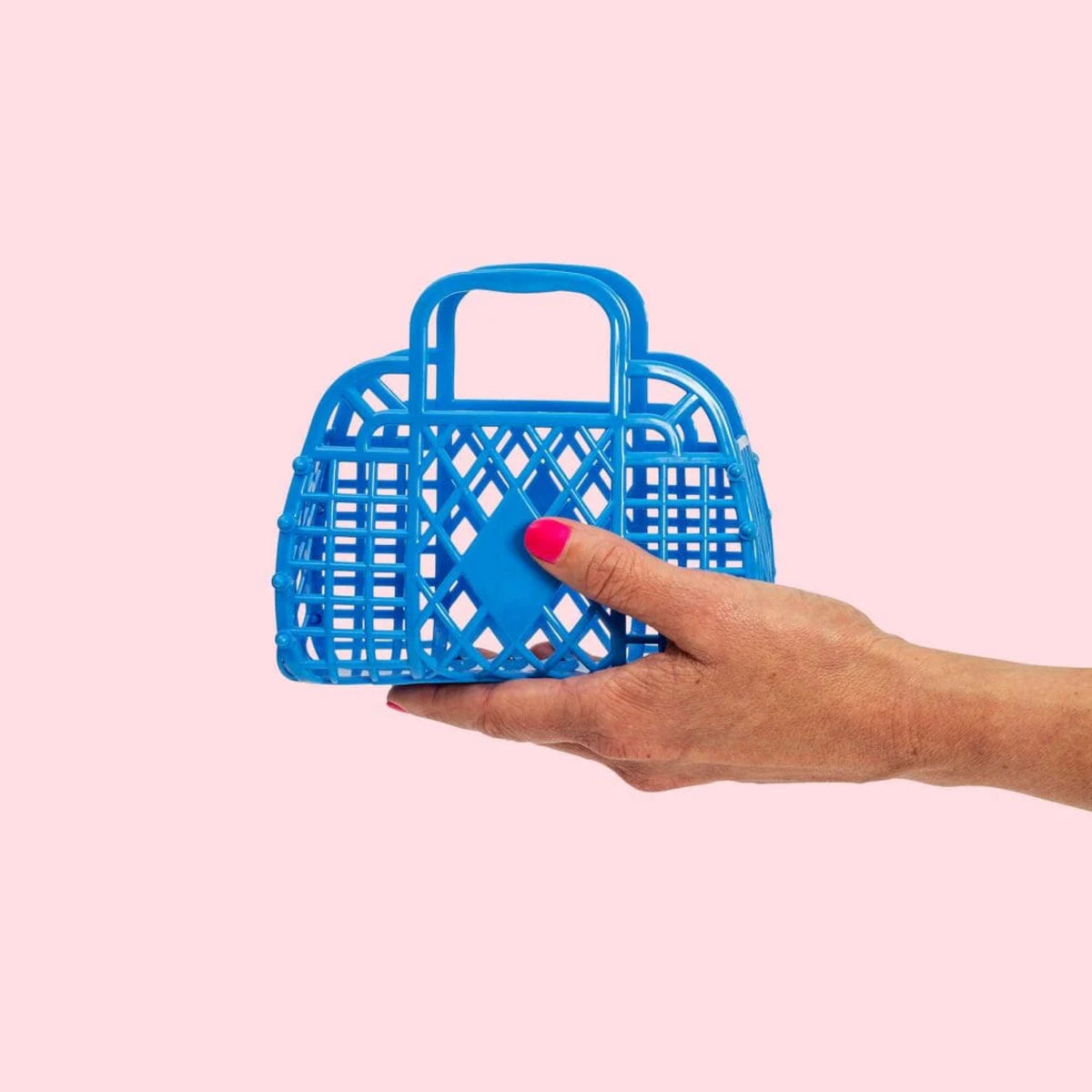 Sunjellies Royalblau Mini Retro-Korb
