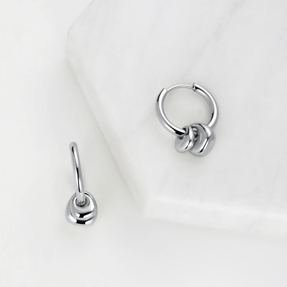 Sadie Großer Ohrring Silber 7128