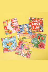 Tropicana Australiana Christmas Card Pack CR-LL35