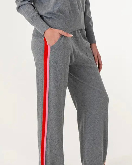 Arlington Milne Blake Lounge Speed Stripe Lounge Pant Thunder Grey Sport - Available in S/M/L