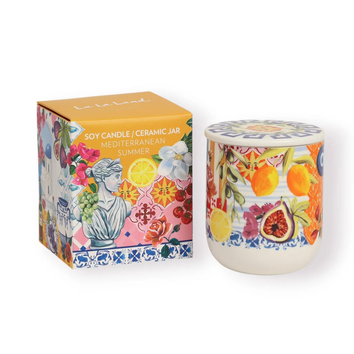 La La Land Soy Candle Ceramic Jar Mediterranean Summer