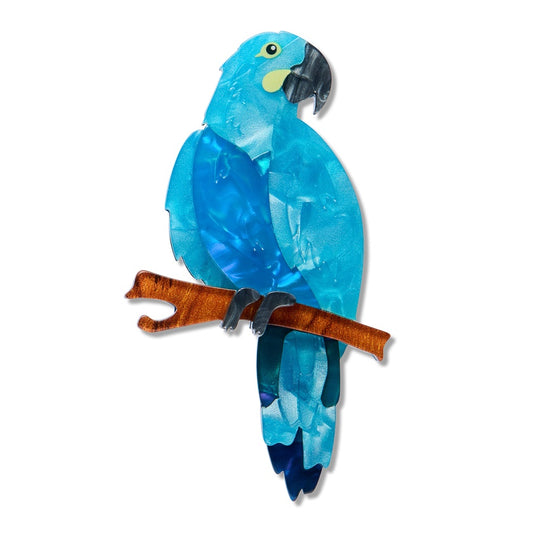 Erstwilder Glaucous Macaw Brooch