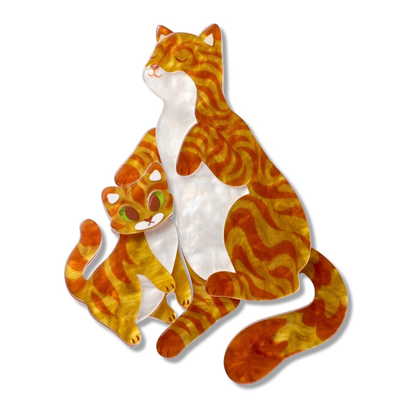 Erstwilder Purrfect Harmony Brooch Pair