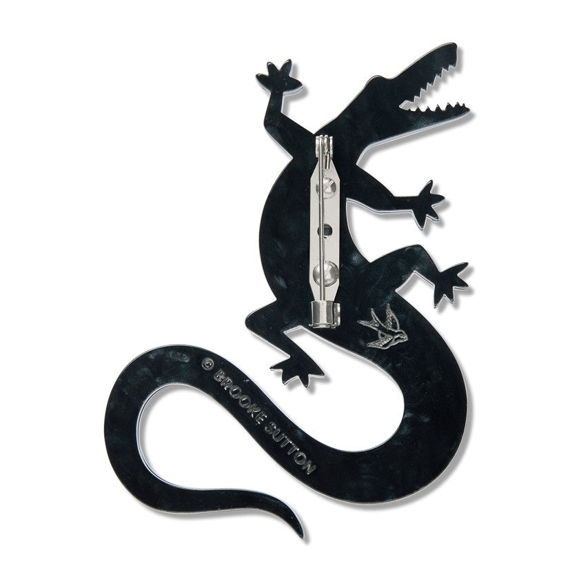Brooke Sutton Yurtu Yurtu (Crocodile) Brooch