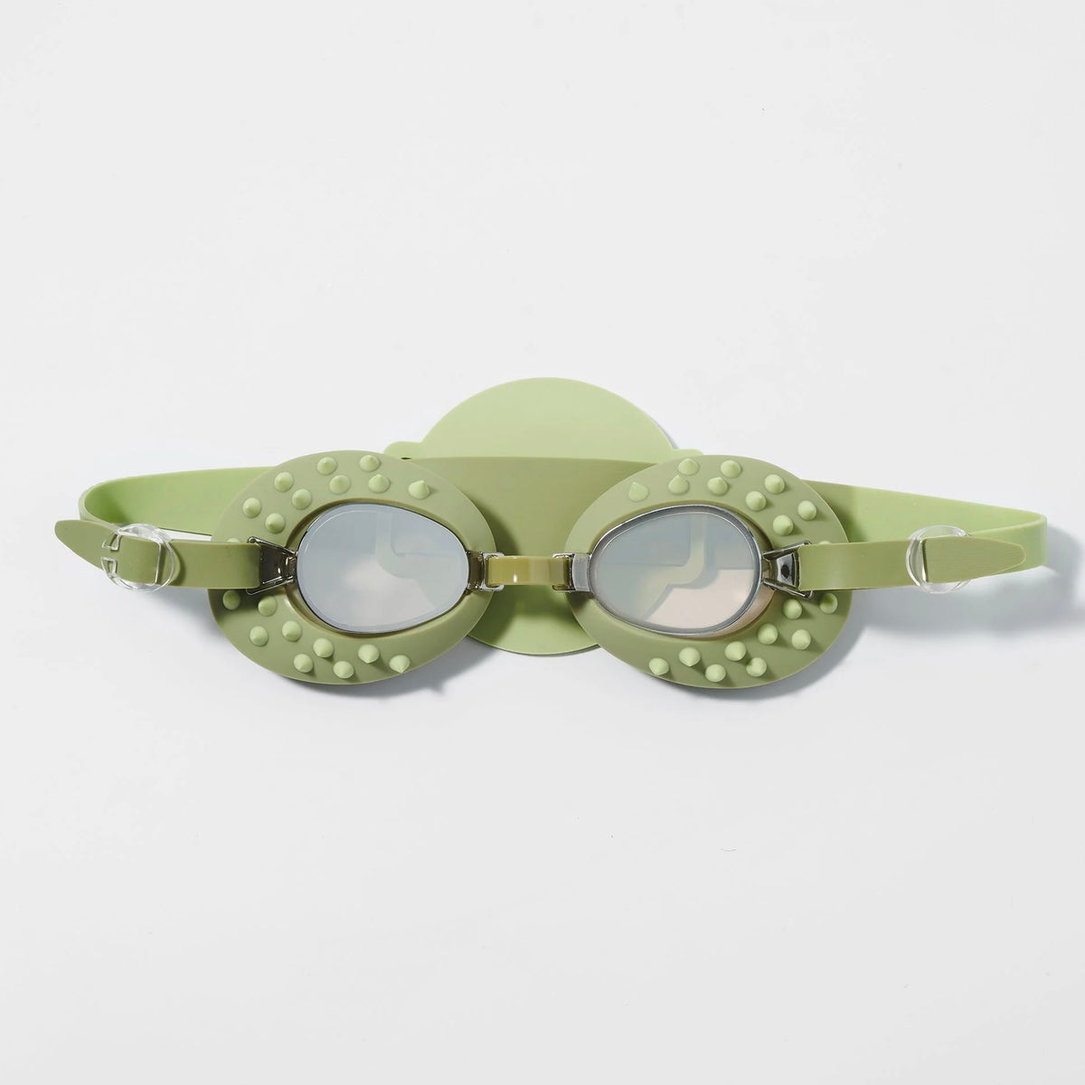 SUNNYLiFE Khaki Kids Swim Goggles Cookie The Croc