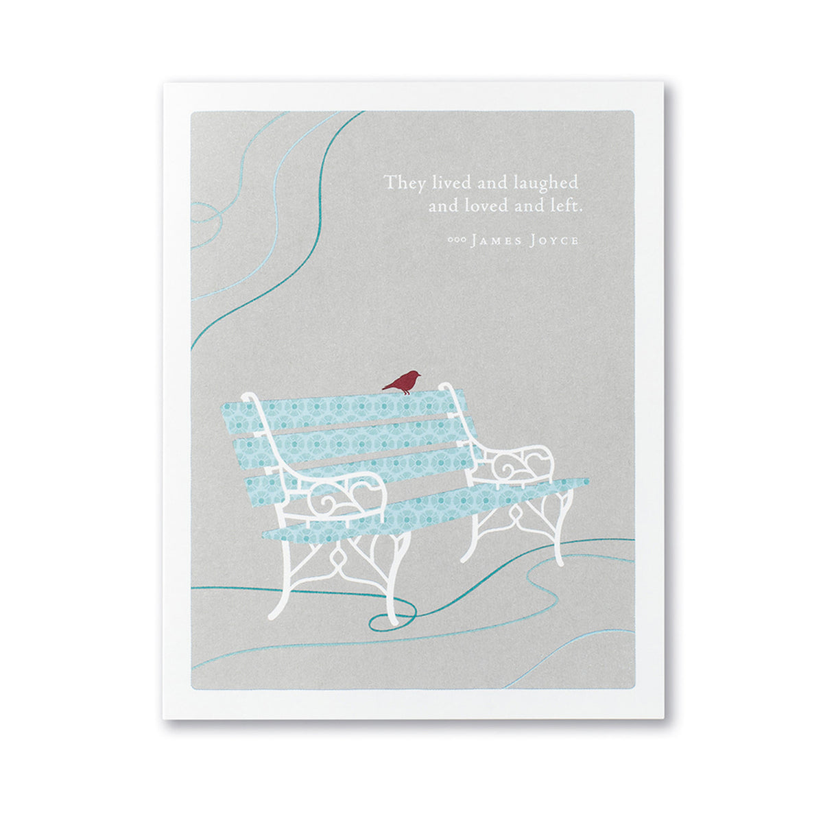 They Lived and Laughed  - Postively Green Sympathy Card 3521
