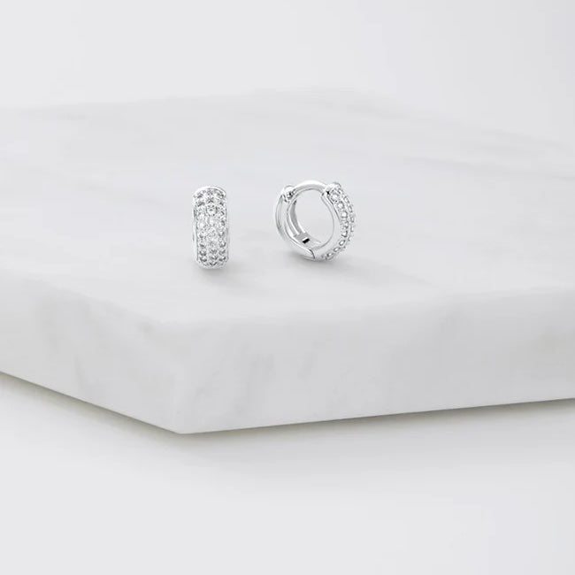 Gemma Huggie Silber 7228
