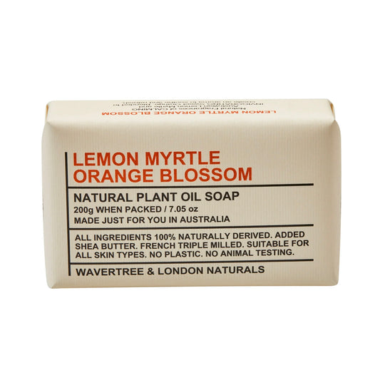 Wavertree & London Lemon Myrtle & Orange Blossom Natural Plant Oil Soap Bar
