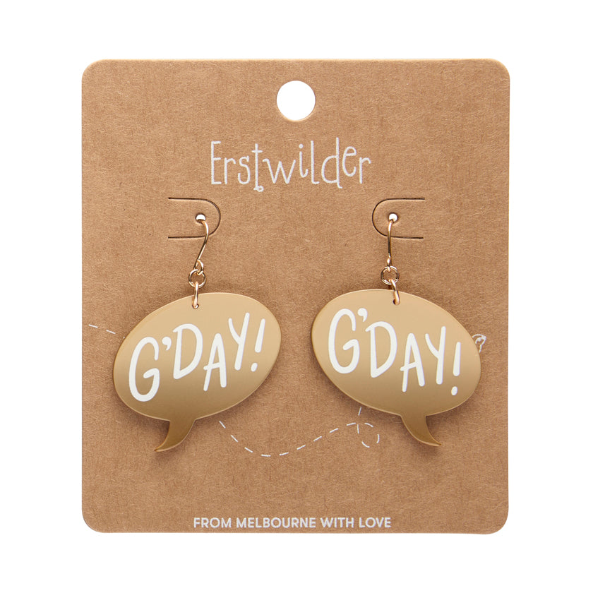 G’DAY Drop Earrings Gold