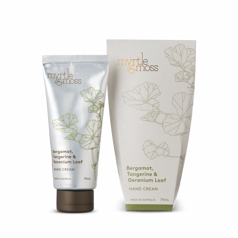 Myrtle and Moss Hand Cream 75ml Bergamot Tangerine and Geranium Leaf