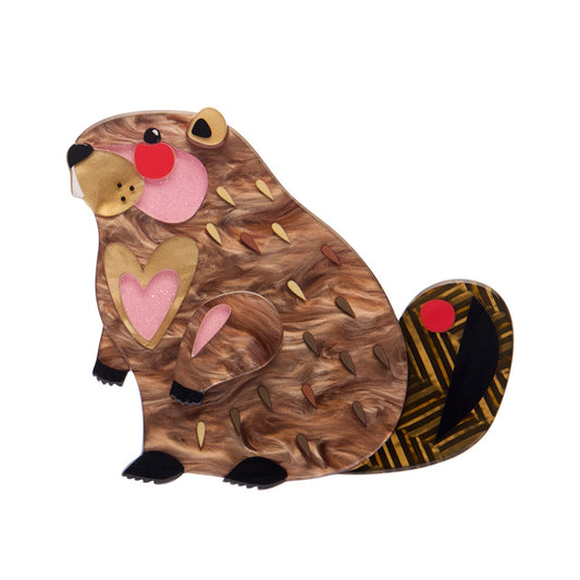 Pete Cromer The Busy Beaver Brooch