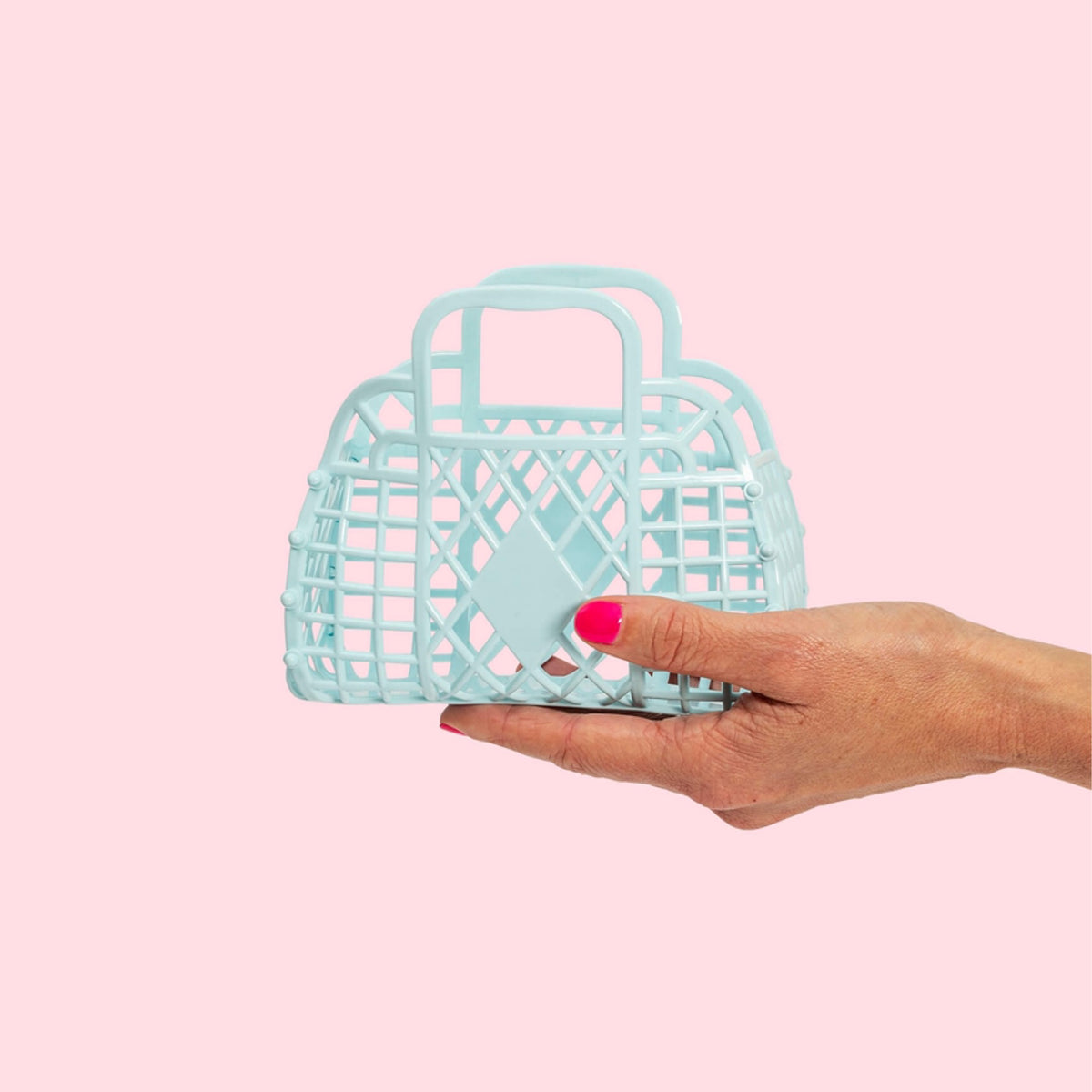 Sunjellies Blue Retro Mini Basket
