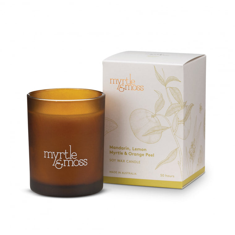 Myrtle & Moss Mandarin Lemon Myrtle and Orange Peel Soy Wax Candle