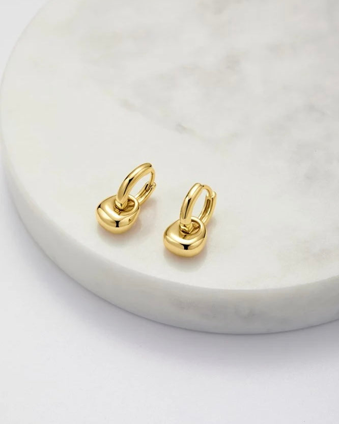 Sadie Hoop Gold Earrings