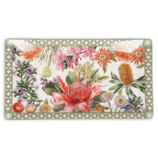 La La Land Large Ceramic Tray Botanical Blooms