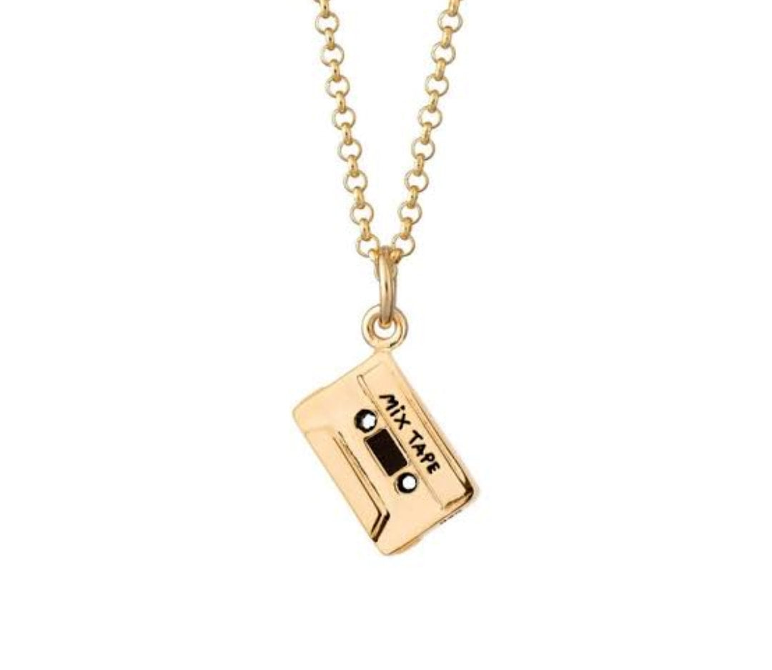 Scream Pretty Mix Tape Necklace - Gold