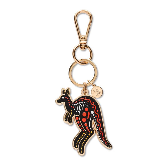 Brooke Sutton Matjumpa Ritjinguthinha (Kangaroo) Enamel Key Ring