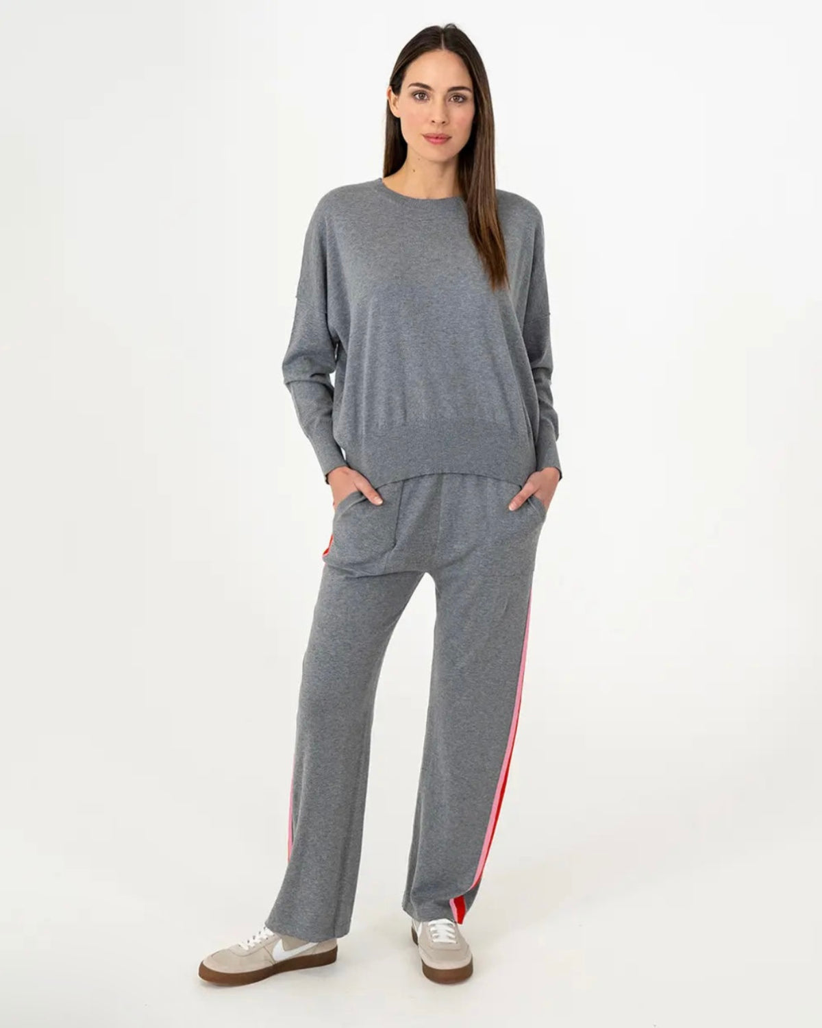 Arlington Milne Blake Lounge Speed Stripe Lounge Pant Thunder Grey Sport - Available in S/M/L